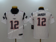 NFL New England (Pa)triots White #12 Jersey