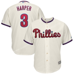MLB Philadephia Phillies White #3 Jersey