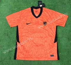 2020 European Cup Netherlands Home Orange Thailand Soccer Jersey AAA-403