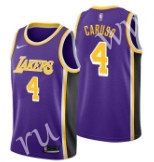 NBA Lakers Purple #4 Jersey