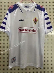 1998 Retro Version Fiorentina Away White Thailand Soccer Jersey AAA-811