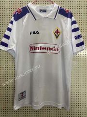 1998 Retro Version Fiorentina Away White Thailand Soccer Jersey AAA-811