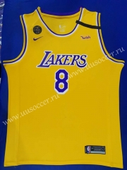 Commemorative Edition NBA Lakers Yellow #8 Jersey