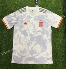 2020 European Cup Spain Away White Thailand Soccer Jersey AAA-407