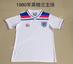 1980 Retro Version England Home White Thailand Soccer Jersey AAA-