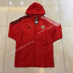 2020-2021 Arsenal Red Trench Coats With Hat-LH