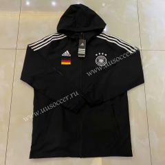 2020-2021 Germany Black Trench Coats With Hat-LH