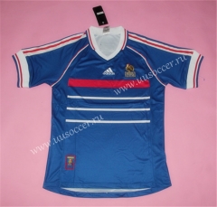 1998 Retro Version France Blue Thailand Soccer Jersey AAA