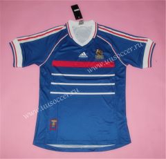 1998 Retro Version France Blue Thailand Soccer Jersey AAA