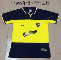 1999 Retro Version Boca Juniors Black & Yellow Thailand Soccer Jersey AAA