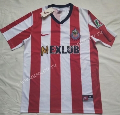 96-97 Retro version Deportivo Guadalajara Red & White  Thailand Soccer Jersey AAA