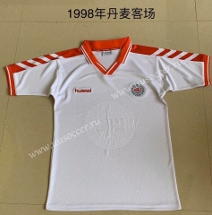 1988 Retro Version Denmark White Thailand Soccer Jersey AAA