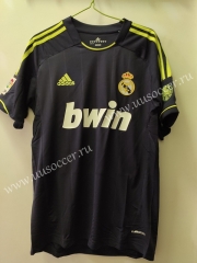 Retro Version Real Madrid Black Thailand Soccer Jersey AAA