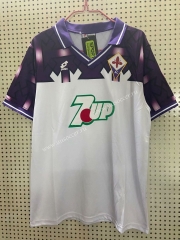 1992-1993 Retro Version  Fiorentina Away White Thailand Soccer Jersey AAA-811