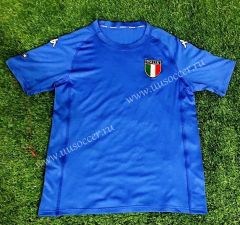 2000 Retro Version European Cup Italy Home Blue Thailand Soccer Jersey AAA-503