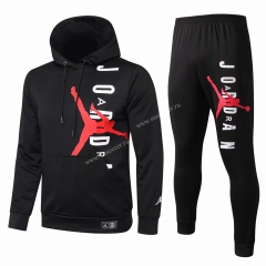 2020-2021 Jordan Paris SG Black Thailand Soccer Tracksuit Uniform With Hat-815