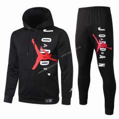 2020-2021 Jordan Paris SG Black Thailand Soccer Tracksuit Uniform With Hat-815