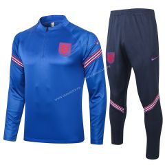 2020-2021 England multicolor Blue Thailand Soccer Tracksuit Uniform-815