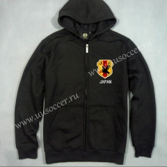 2020-2021 Japan Black Thailand Soccer Jacket Top With Hat