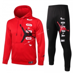 2020-2021 Jordan Paris SG Red Thailand Soccer Tracksuit Uniform With Hat-815