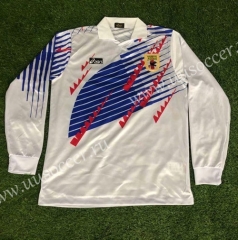 1994 Retro Version Japan White LS Thailand Soccer Jersey AAA-503