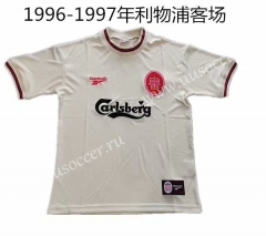 1995-1997 Retro Version Liverpool White Thailand Soccer Jersey AAA