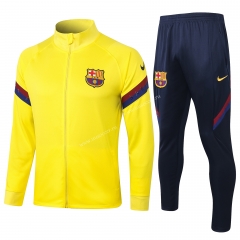 2020-2021 Barcelona Yellow Thailand Soccer Jacket Uniform-815