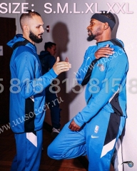 2020-2021 NBA Orlando Magic Blue With Hat Jacket Uniform-815