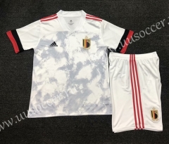 2020 European Cup Belgium Away White Soccer Uniform-SKE