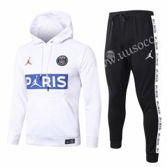 With Adv 2020-2021 Jordan Paris SG White Thailand Soccer Tracksuit Uniform With Hat-815