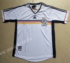 1998 Retro Version Germany White Thailand Soccer Jersey-912