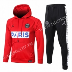 With Adv 2020-2021 Jordan Paris SG Red Thailand Soccer Tracksuit Uniform With Hat-815