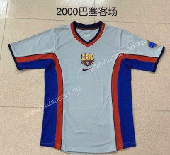 2000 Retro Version Barcelona Away Gray Thailand Soccer Jersey AAA-AY