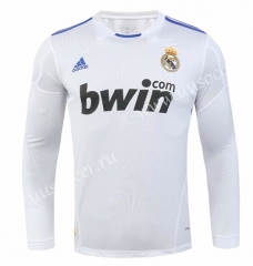 2010-2011 Retro version Real Madrid Home White LS Thailand Soccer Jersey AAA-SL