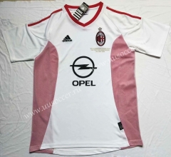 2002-2003 Retro Version AC Milan Away White Thailand Soccer Jersey AAA-912