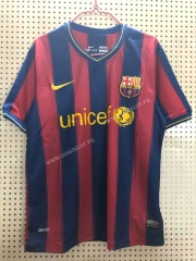 90-10 Retro Version Barcelona Home Red & Blue Thailand Soccer Jersey AAA-811