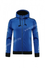 Without Logo 2020-2021 Blue Soccer Thailand Jacket Without Logo 2020-2021 Gray & Black Soccer Thailand Jacket Uniform With Hat-815