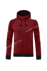 Without  Logo 2020-2021 Dark Red Soccer Thailand Jacket-815
