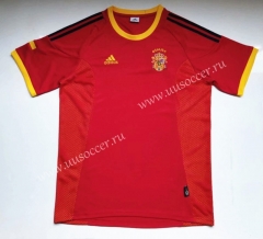 2002 Retro version Spain Red Thailand Soccer Jersey AAA-912