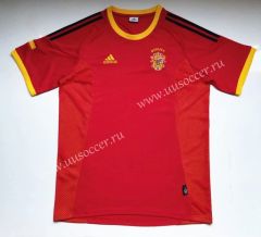 2002 Retro version Spain Red Thailand Soccer Jersey AAA-912