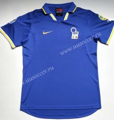 1996-1998 Retro Version  Italy Home Blue Thailand Soccer Jersey AAA-912