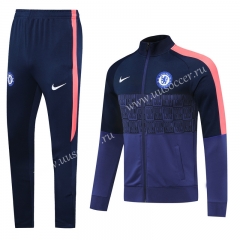2020-2021 Chelsea Royal Blue  Soccer Thailand Jacket Uniform-LH