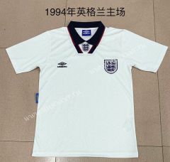 1994 Retro Version England Home White Thailand Soccer Jersey AAA-709