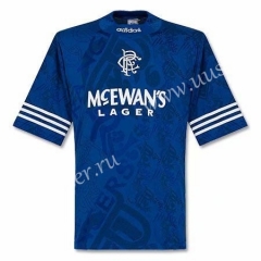 1994-1996 Retro Version Rangers Home Blue Thailand Soccer Jersey AAA-503