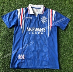 1996-1997  Retro Version Rangers Home Blue Thailand Soccer Jersey AAA-503