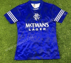 1994-1996  Retro Version Rangers Blue Thailand Soccer Jersey AAA-503