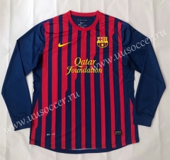 2011-2012 Retro version Barcelona Home Red & Blue Thailand LS Soccer Jersey AAA-SL
