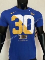 NBA Golden State Warriors Blue #30 Cotton T-shirt