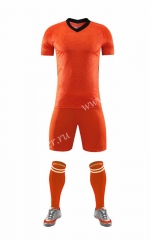 Without logo 2020-2021 Netherlands Home Orange Soccer Uniform
