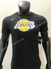 NBA Lakers Black Cotton T-shirt